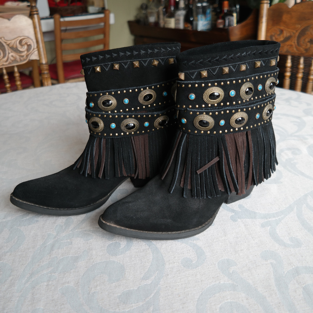 Sbicca Vintage Collection Fringe Bootie